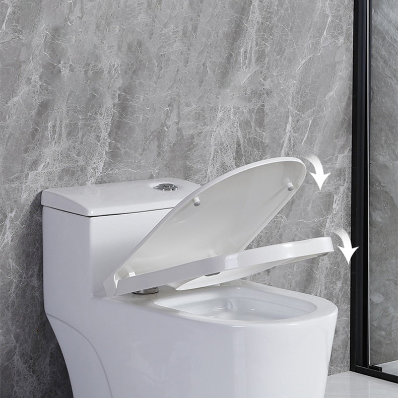 Modern Siphon Jet Toilet Floor Mount Flush Toilet with Toilet Seat