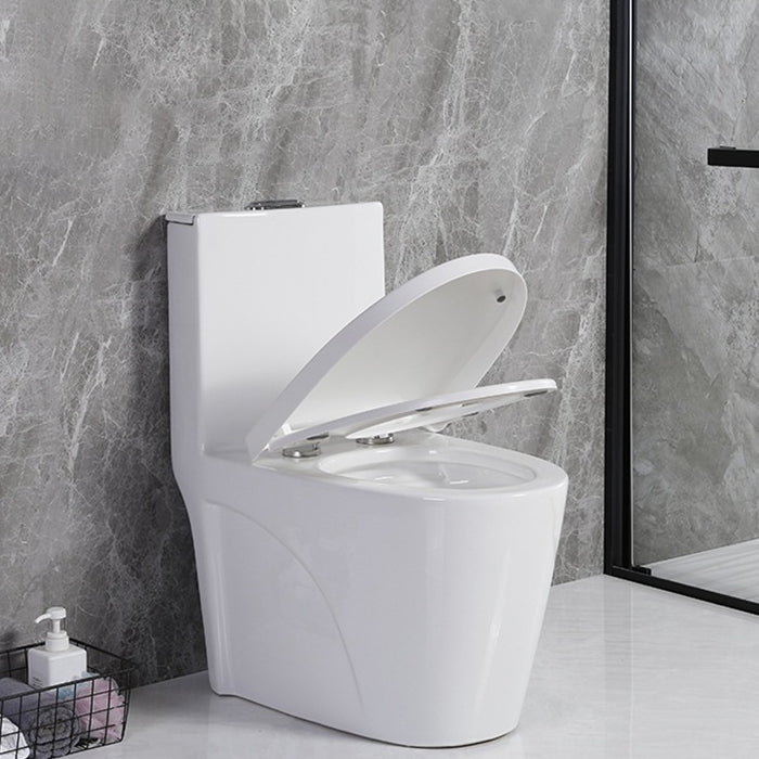 Modern Siphon Jet Toilet Floor Mount Flush Toilet with Toilet Seat