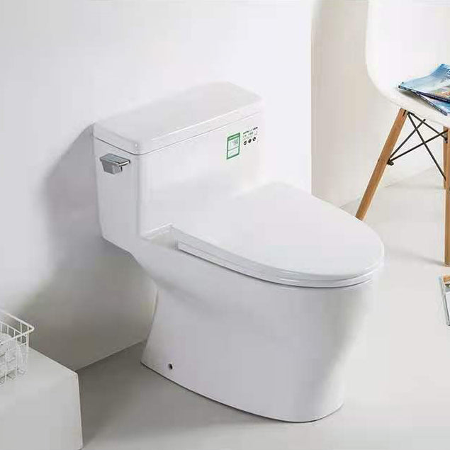 Modern Ceramic Siphon Jet Toilet Bowl Floor Mount Flush Toilet with Toilet Seat