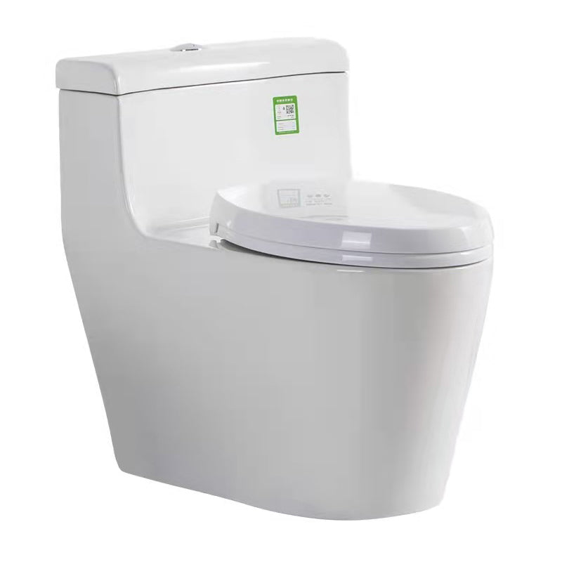 Modern Ceramic Siphon Jet Toilet Bowl Floor Mount Flush Toilet with Toilet Seat