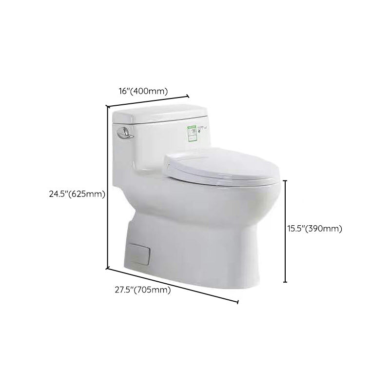 Modern Ceramic Siphon Jet Toilet Bowl Floor Mount Flush Toilet with Toilet Seat