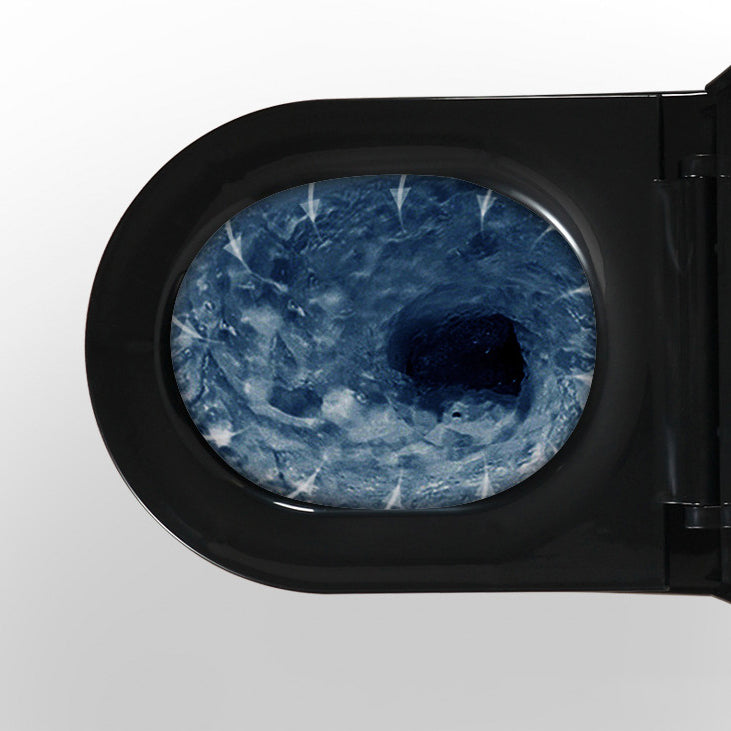 Modern Siphon Jet Toilet Bowl Floor Mount Flush Toilet with Seat