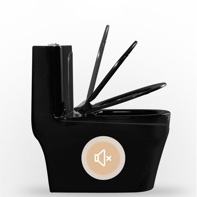 Modern Siphon Jet Toilet Bowl Floor Mount Flush Toilet with Seat