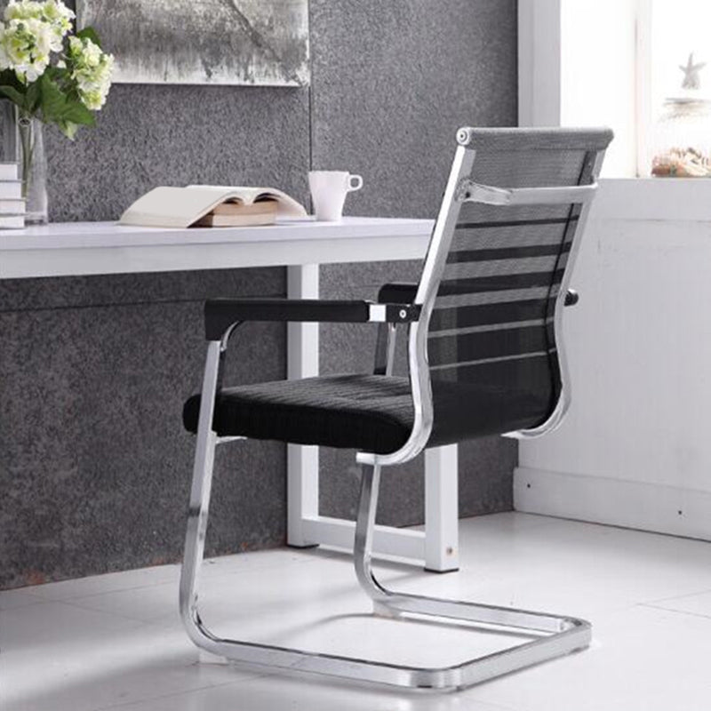 Modern Fixed Arms Office Chair Breathable AirGrid Desk Chair