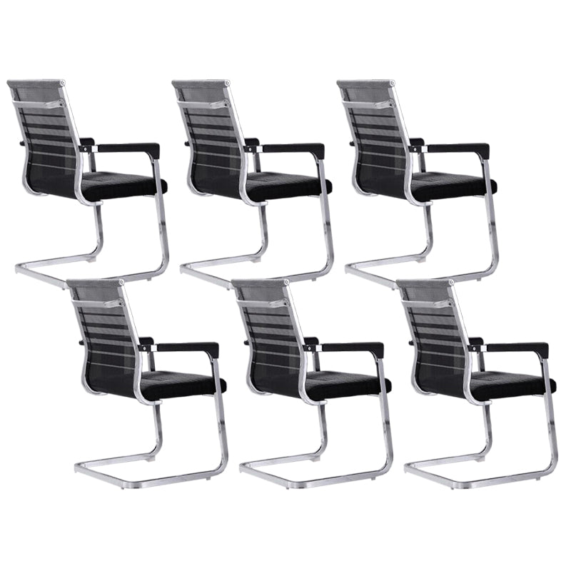 Modern Fixed Arms Office Chair Breathable AirGrid Desk Chair