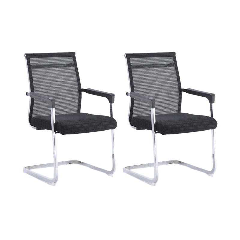 Modern Fixed Arms Office Chair Breathable AirGrid Desk Chair