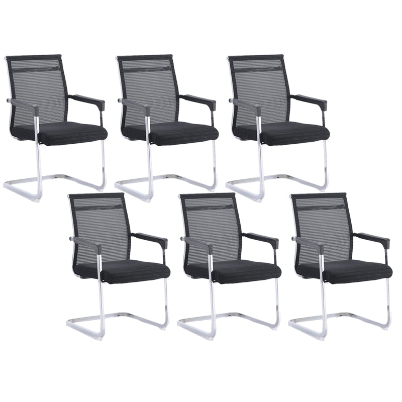 Modern Fixed Arms Office Chair Breathable AirGrid Desk Chair