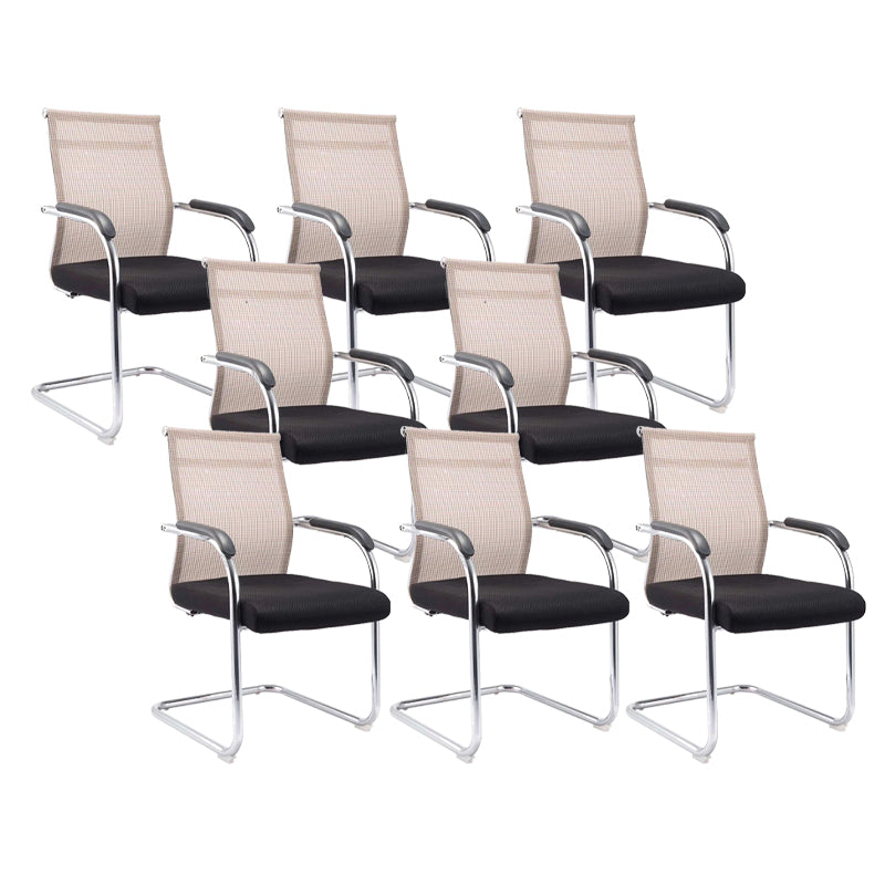 Modern Fixed Arms Office Chair Breathable AirGrid Desk Chair