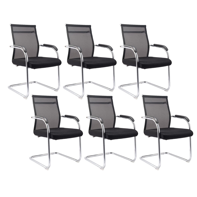 Modern Fixed Arms Office Chair Breathable AirGrid Desk Chair