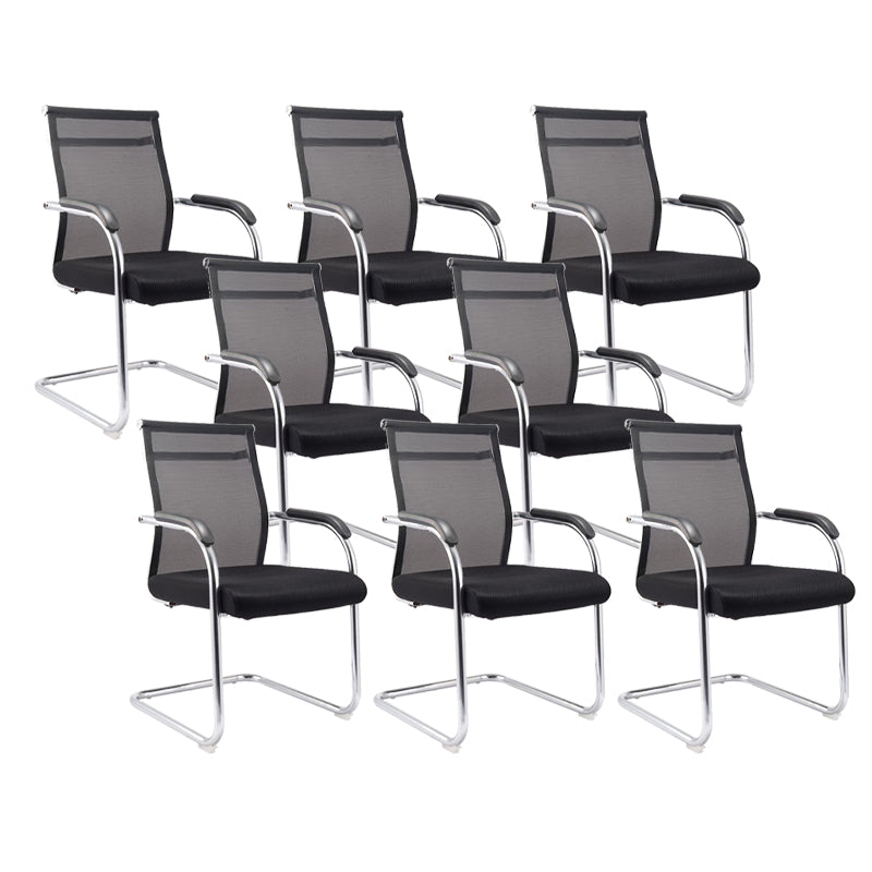 Modern Fixed Arms Office Chair Breathable AirGrid Desk Chair