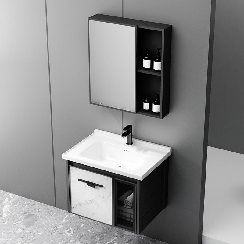 Modern Bathroom Vanity Set Aluminum Single-Sink Bathroom Vanity