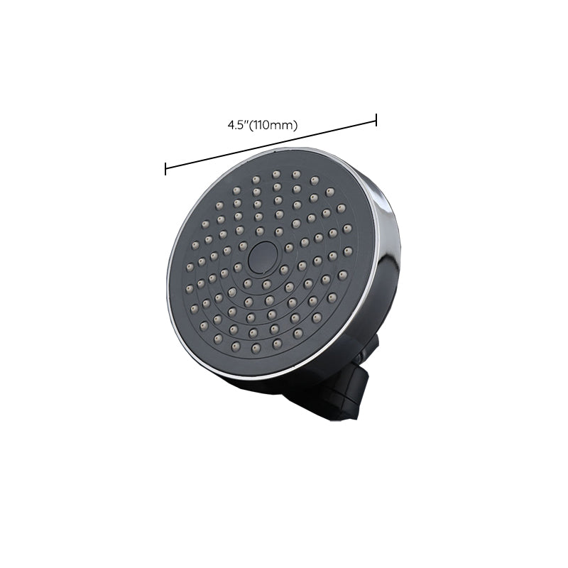 Round Fixed Shower Head Traditional Style Metal 5-inch Fixed Shower Head