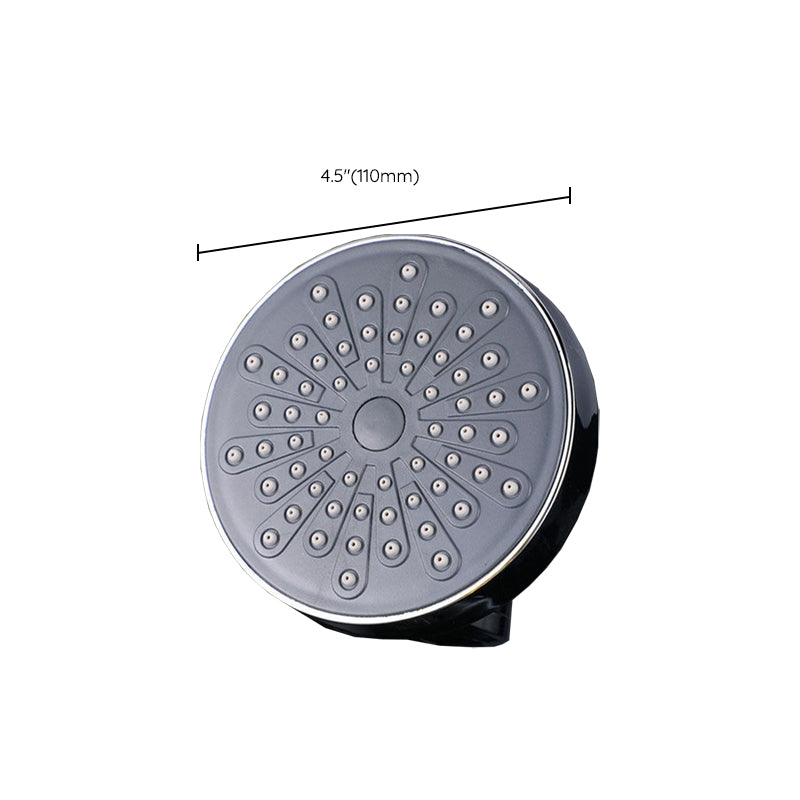 Round Fixed Shower Head Traditional Style Metal 5-inch Fixed Shower Head