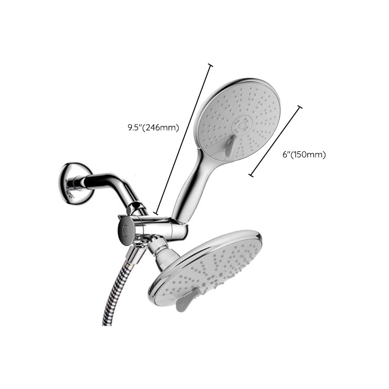 Wall Mounted Dual Shower Traditional Round Dual Shower Heads