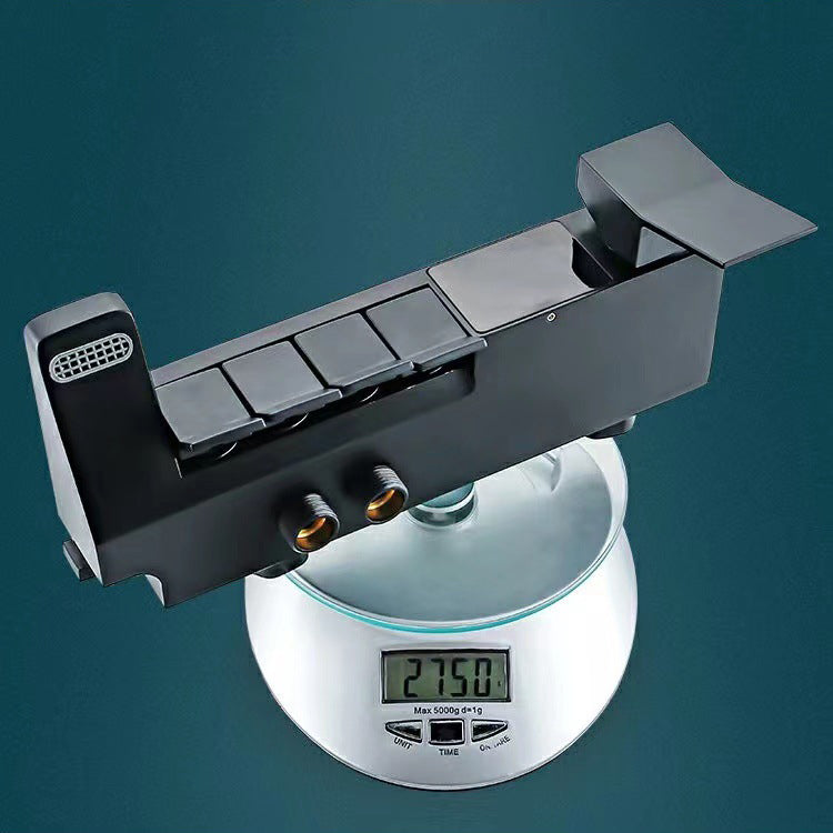 Square Metal Shower System Volume Control Dual Shower Head Shower Faucet with Shower Arm