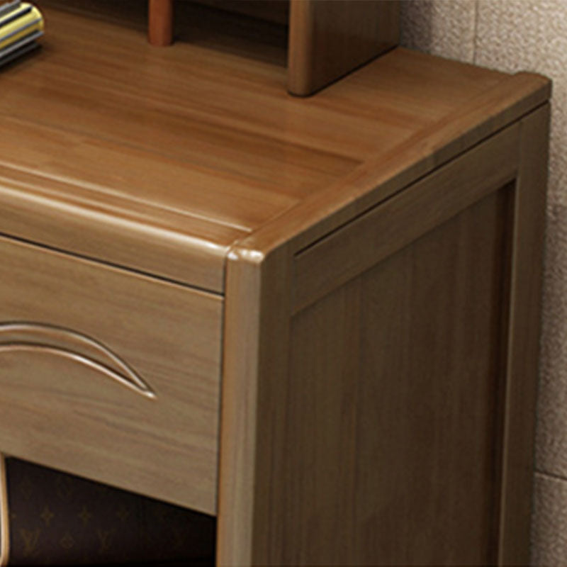 Traditional Bedroom Solid Wood 4 Drawer Standing Make-up Vanity