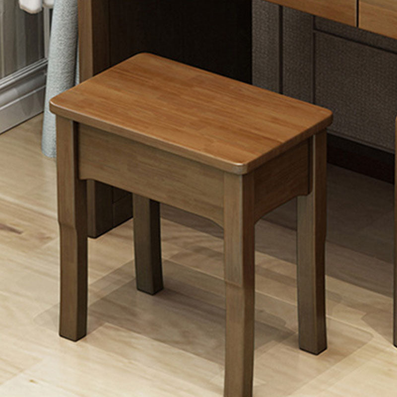 Traditional Bedroom Solid Wood 4 Drawer Standing Make-up Vanity