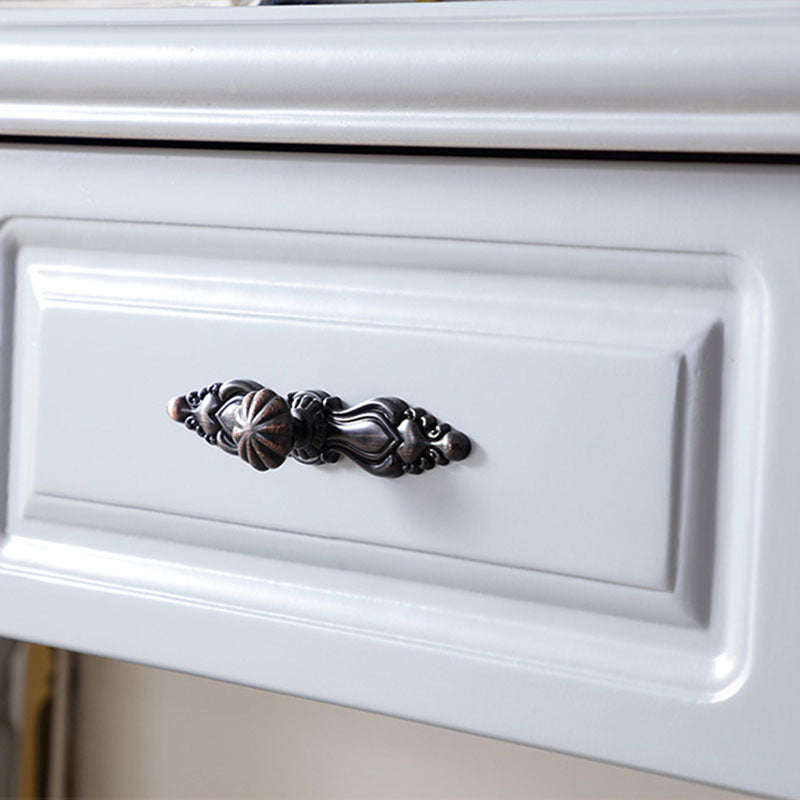 Bedroom Victorian Double Drawers Solid Wood Standing Make-up Vanity