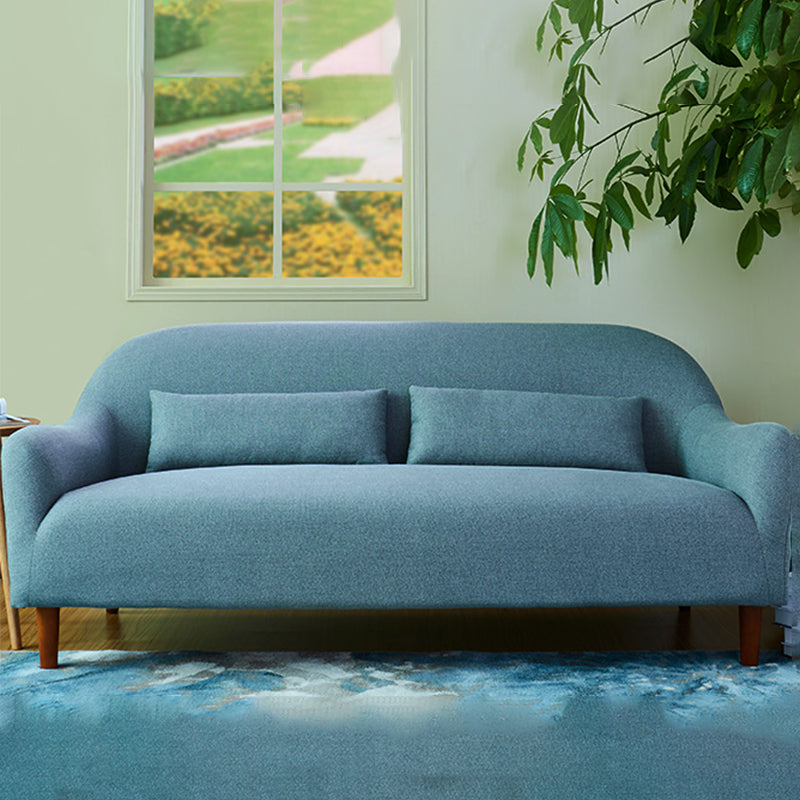 Contemporary 2-Seater 31.88" H Cotton Blend Flared Arm Loveseat