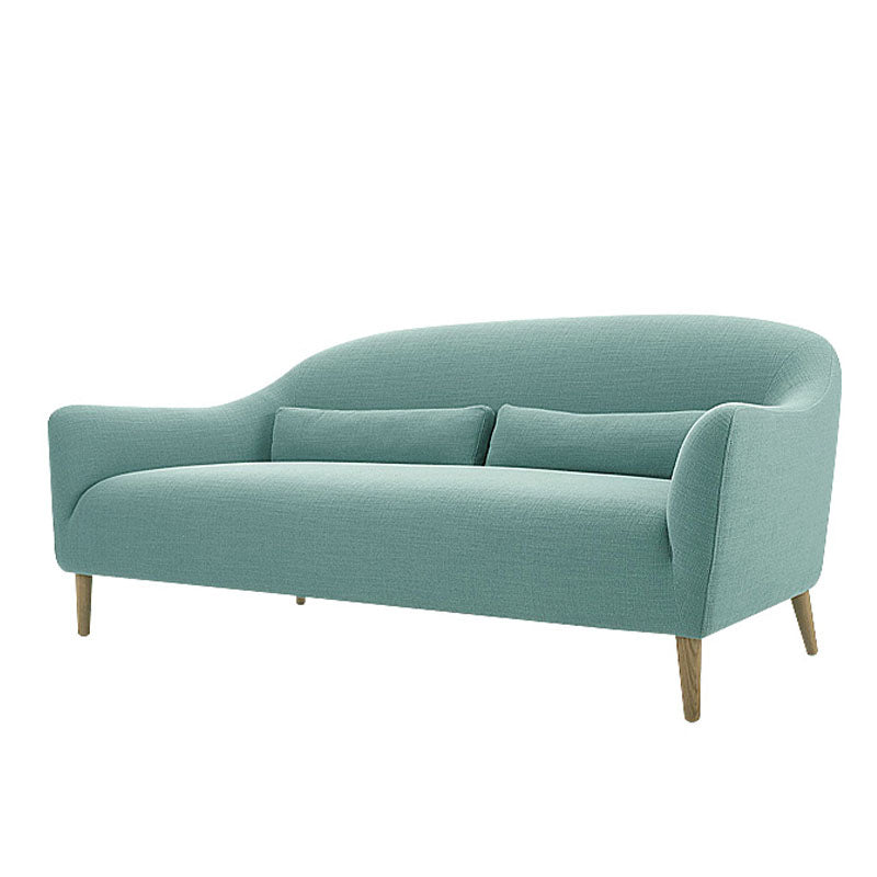 Contemporary 2-Seater 31.88" H Cotton Blend Flared Arm Loveseat