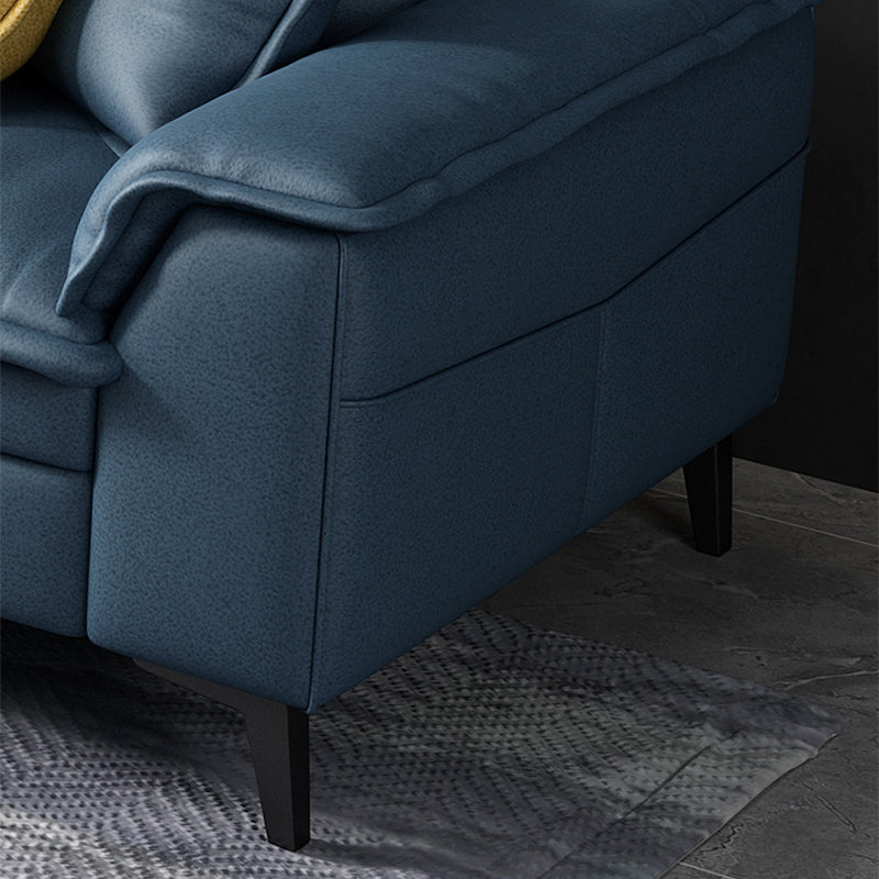 Scandinavian 4-seat Pillow Top Arm Sectional 37.4" High Sectional with 4 Pillows