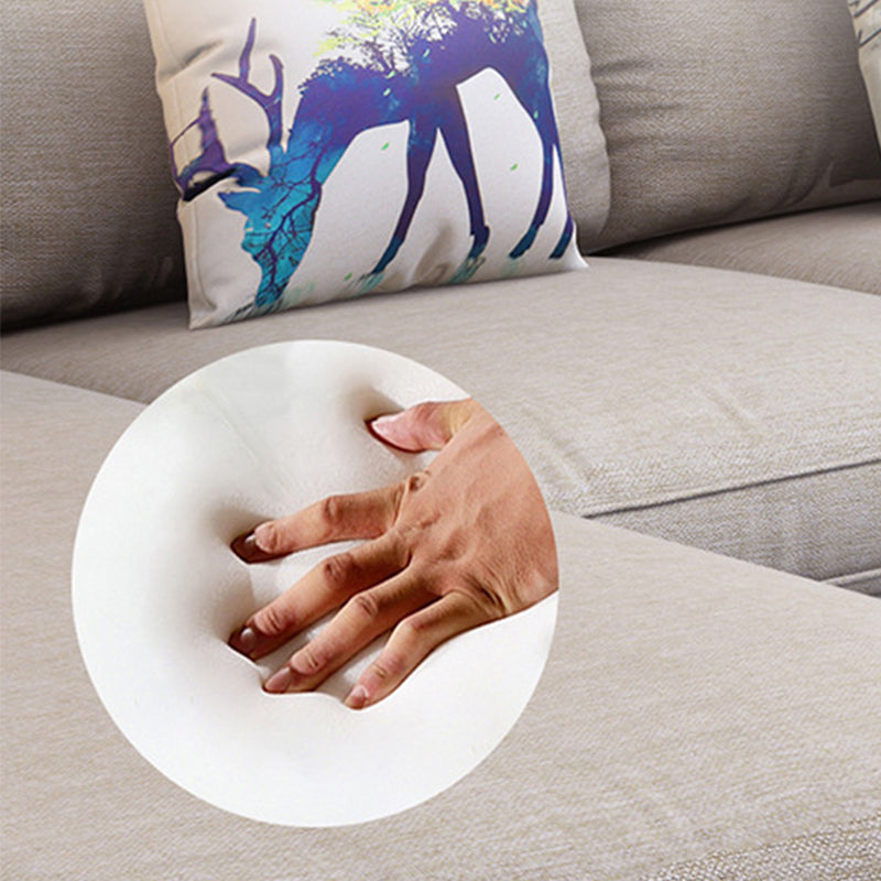 Pillow Top Arm Sectional with Storage Stain-resistant Faux Leather Sectional