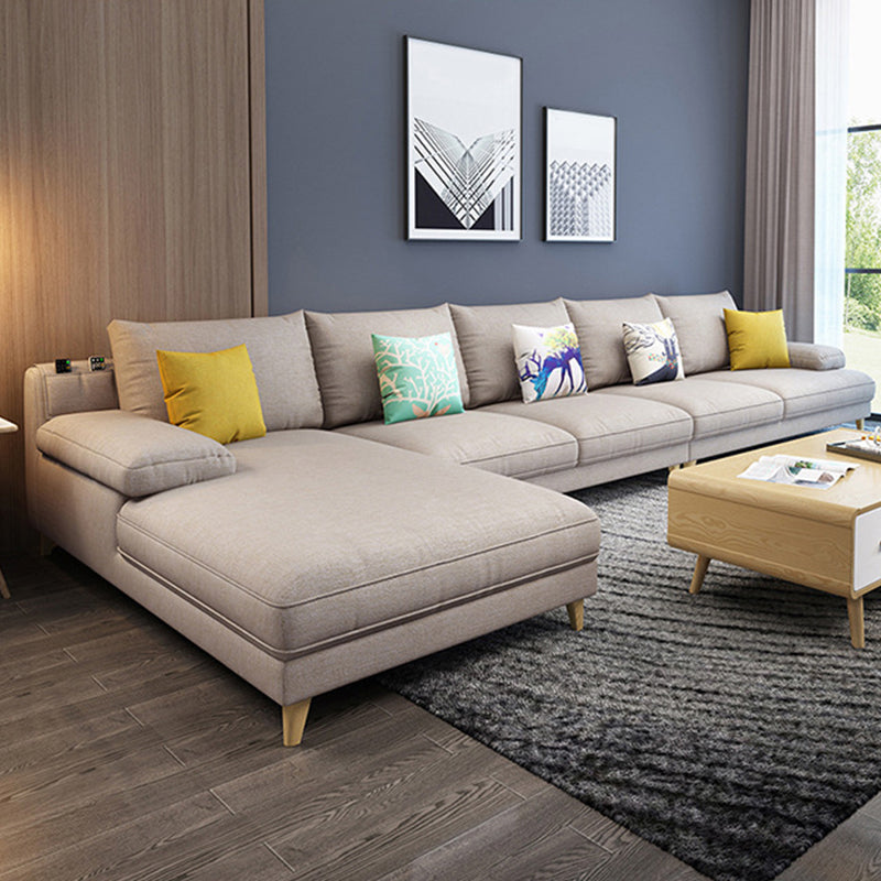 Pillow Top Arm Sectional with Storage Stain-resistant Faux Leather Sectional