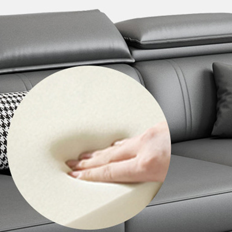 Nordic Stationary with Storage Living Room Recessed Arm Cushions Settee