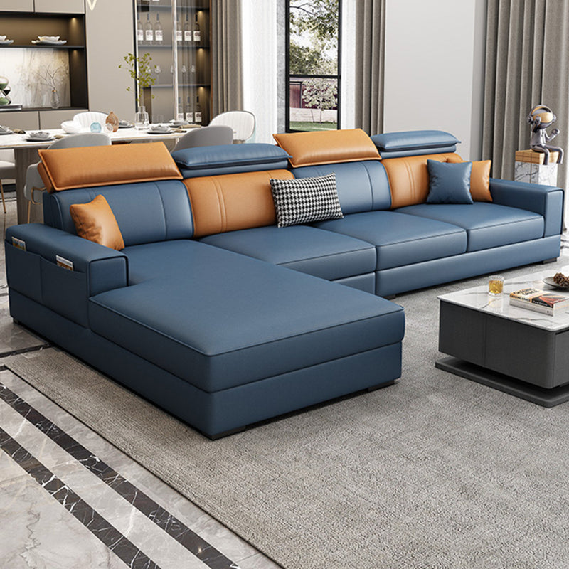 Nordic Stationary with Storage Living Room Recessed Arm Cushions Settee