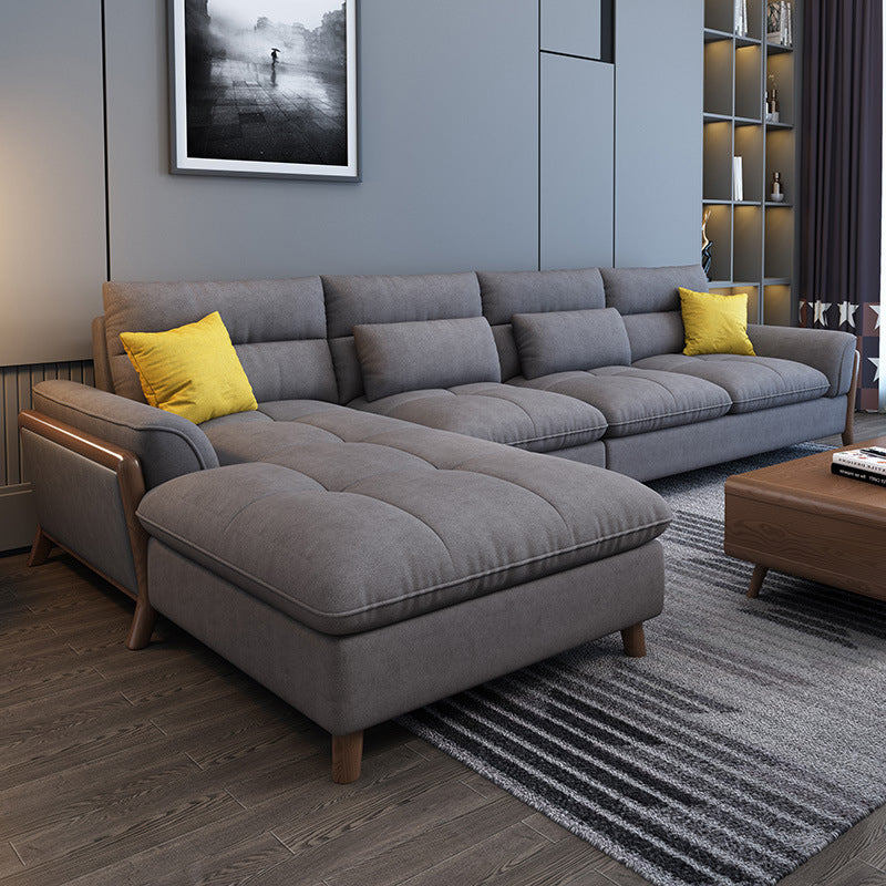 Nordic Cushions Pillow Top Arm Living Room Fabric Stationary Seating