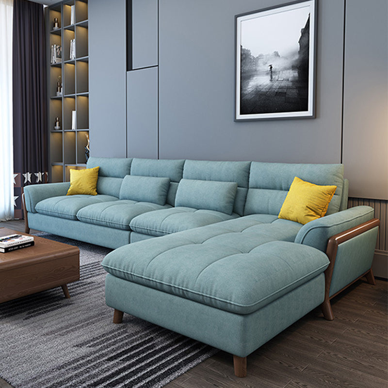 Nordic Cushions Pillow Top Arm Living Room Fabric Stationary Seating