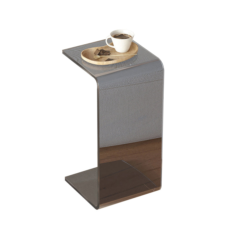 Modern Acrylic End Side Table Square Corner Table for Living Room