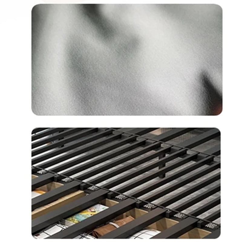 Square Arm Sofa Bed in Yellow Faux Leather Stain Resistant Bed Sofa