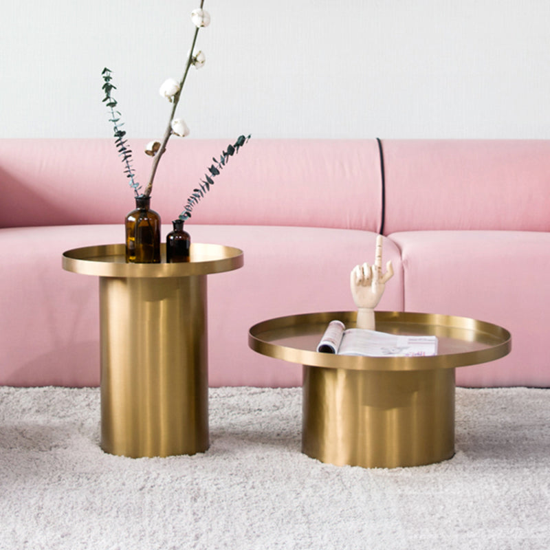 Mid-Century Modern Steel Coffee Table Pedestal Tray Top Cocktail Table