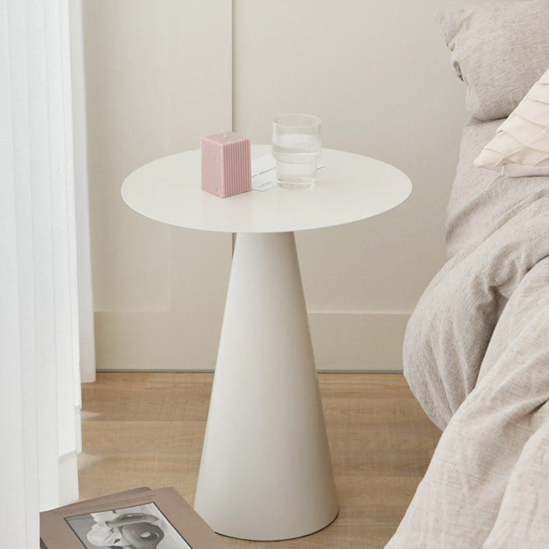 Pedestal Cocktail Table Set Mid-Century Metal Round Coffee Table