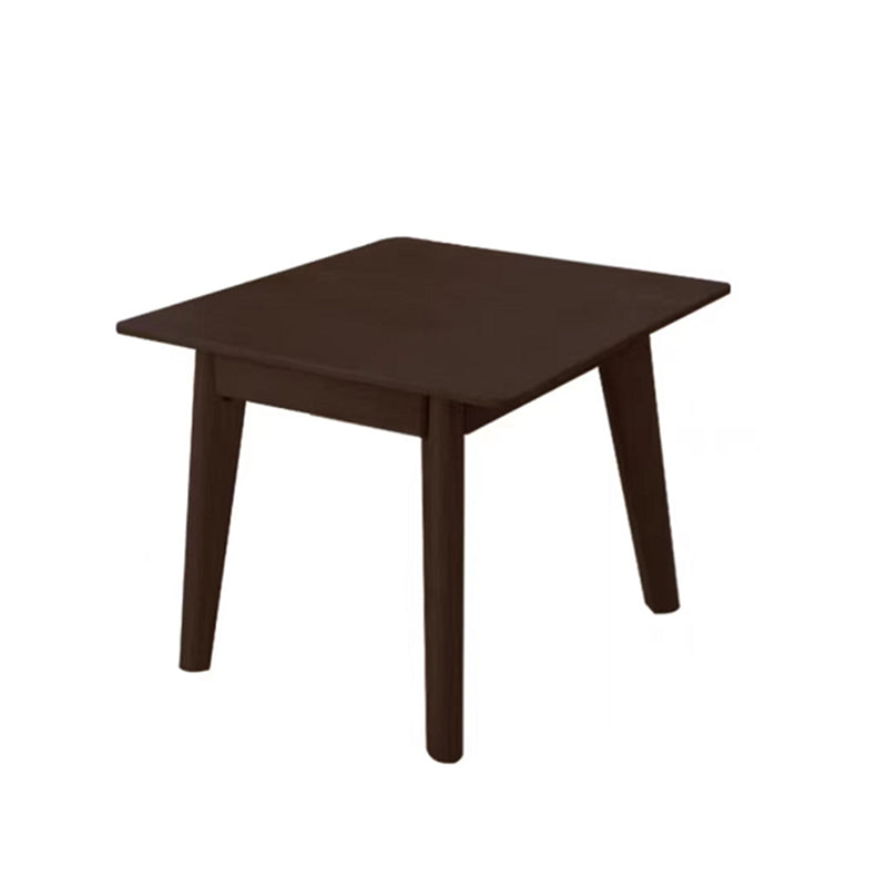 Solid Wood 4 Legs Coffee Table Nordic 17.7" High Cocktail Table