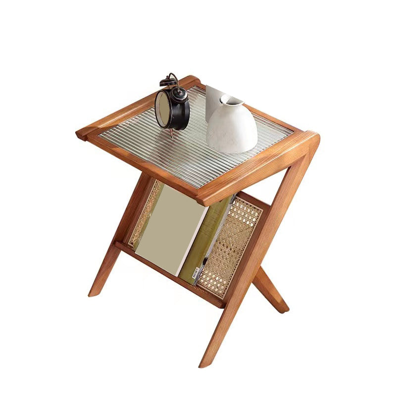 4 Legs Coffee Table Modernism Wood Cocktail Table in Natural