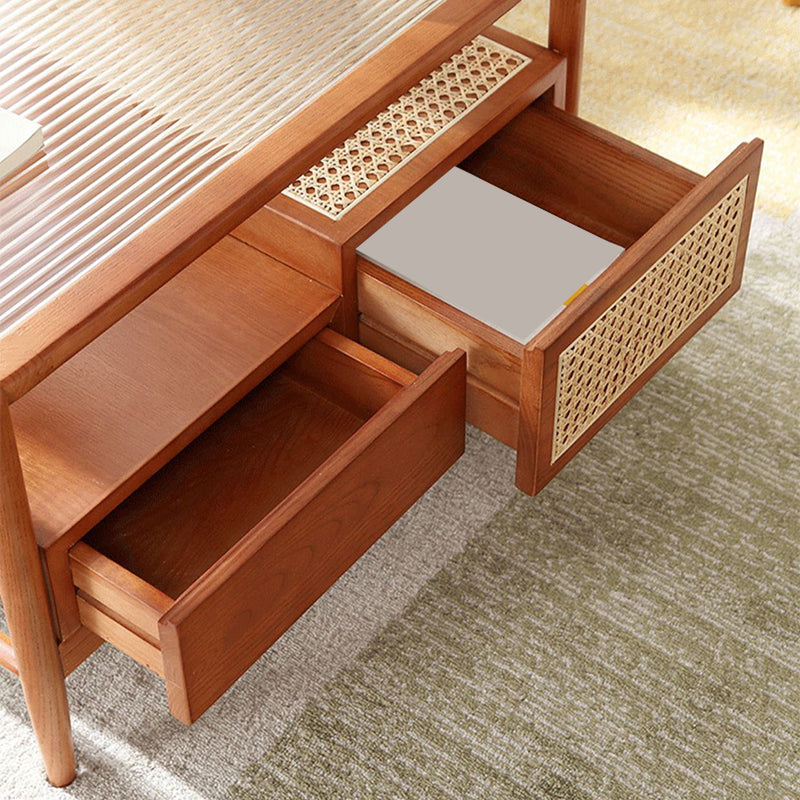 4 Legs Coffee Table Modernism Wood Cocktail Table in Natural