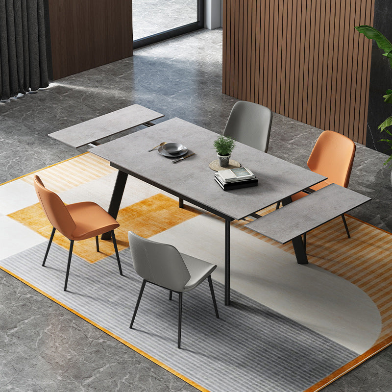 Rectangle Dining Table Modern Extendable Dining Table for Dining Room