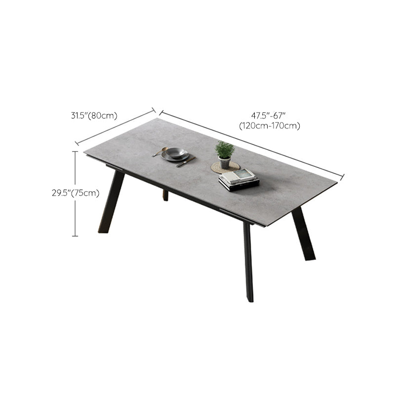 Rectangle Dining Table Modern Extendable Dining Table for Dining Room