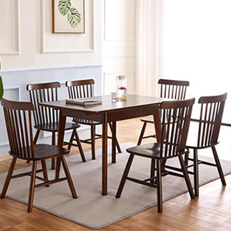 Modern Dining Table Extendable Solid Wood Dining Table for Dining Room
