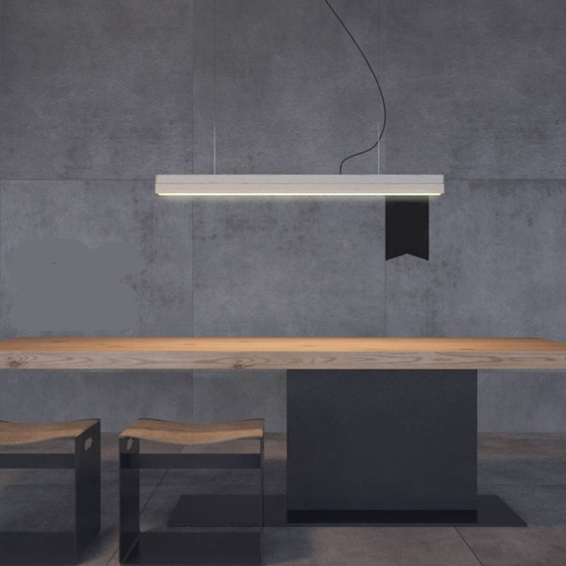 Natural Top Rectangular Table Solid Wood Dining Room Table with Metal Base