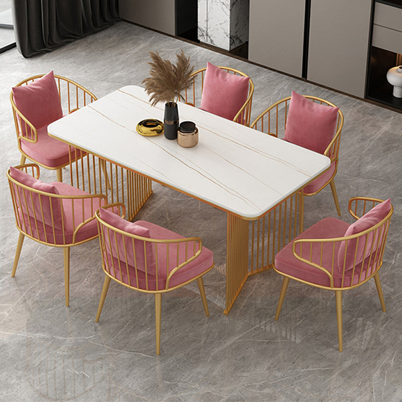 Rectangle Dining Table Traditional Luxury Double Pedestal Dining Table for Dining Room