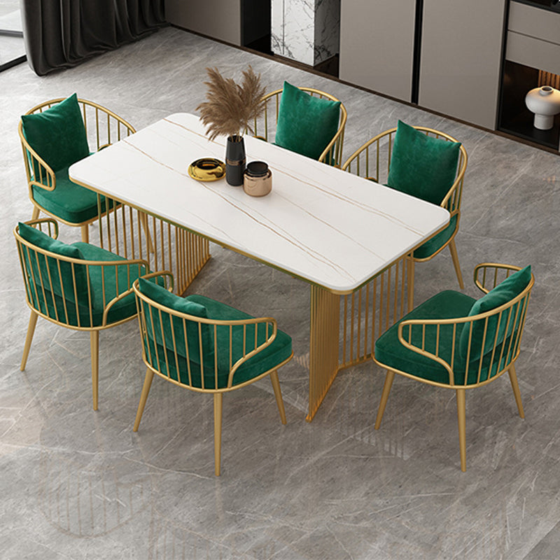 Rectangle Dining Table Traditional Luxury Double Pedestal Dining Table for Dining Room