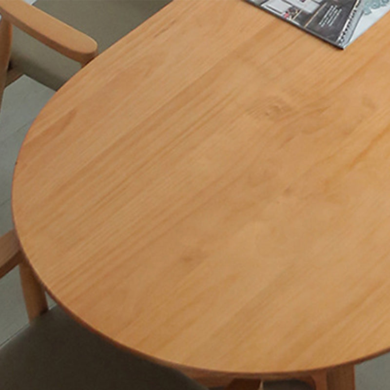 Oval Dining Table Simplicity Solid Wood Table for Dining Room