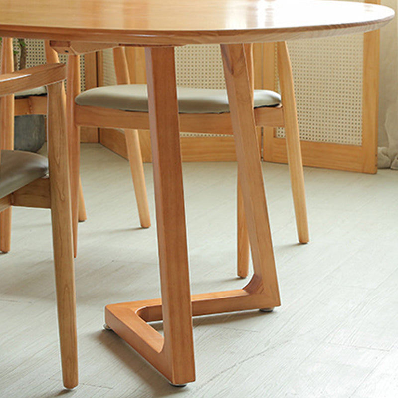 Oval Dining Table Simplicity Solid Wood Table for Dining Room