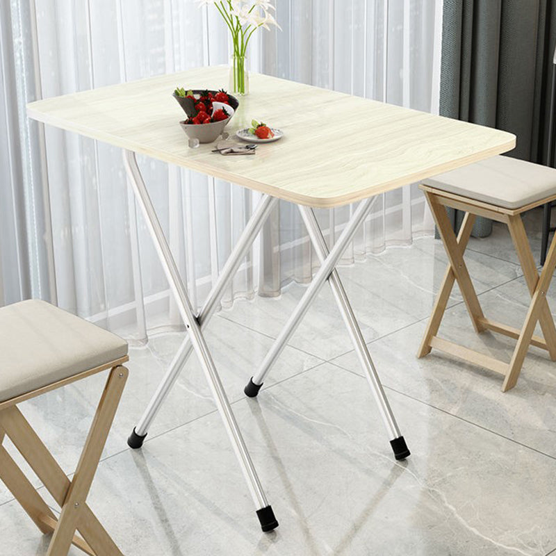 Simplicity Style Rectangle Dining Table Wooden Folding Kitchen Table