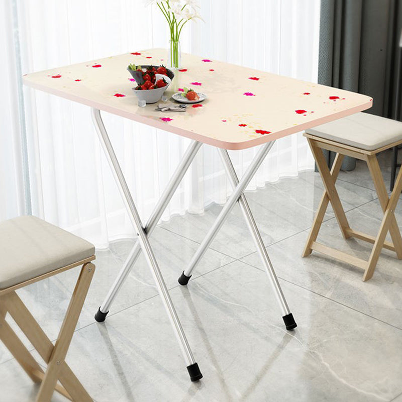 Simplicity Style Rectangle Dining Table Wooden Folding Kitchen Table