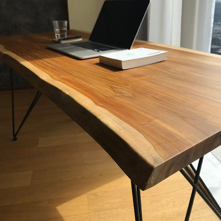 Wooden Table Industrial Style Simple Family Rectangular Dining Table