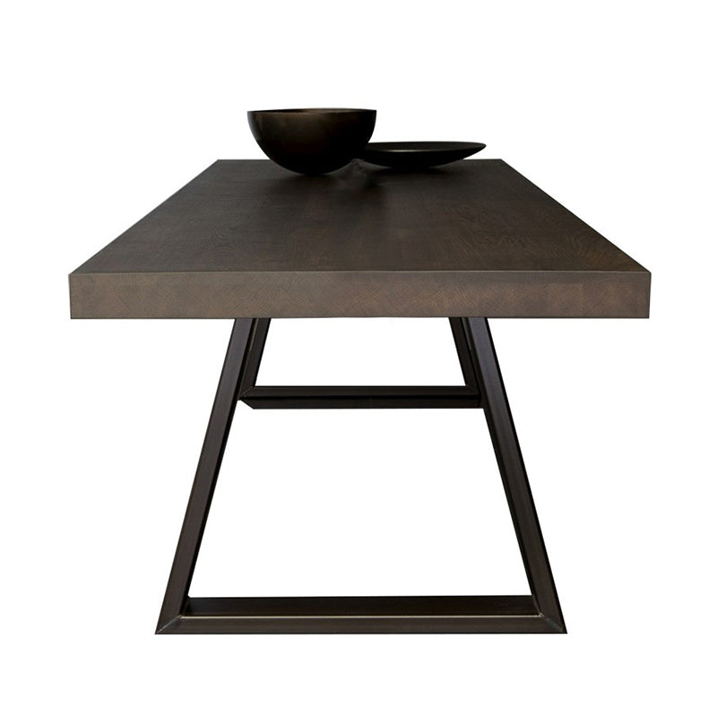 Wooden Table Medieval Modern Style Simple Family Rectangular Dining Table